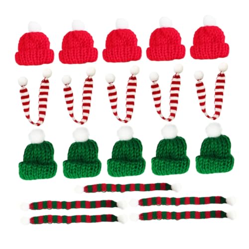 UTHCLO 20 Stück Teiliges Strickmützen und Schals Weihnachtsdeko Handgefertigte DIY Bastelmaterialien Bunte Nikolausmützen für Flaschen Tassen und Weihnachtsfeiern Festliche UTHCLO 20 Stück Teiliges Strickmützen und Schals Weihnachtsdeko Handgefertigte DIY Bastelmaterialien Bunte Nikolausmützen für Flaschen Tassen und Weihnachtsfeiern Festliche von UTHCLO
