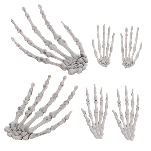 UTHCLO 3 Paare Halloween Skelett Hand Deko Figuren Gruselige Knochen Requisiten für Bar Ktv Spukhaus Party Zubehör für Schaurige Halloween Dekoration und Streichspaß UTHCLO 3 Paare Halloween Skelett Hand Deko Figuren Gruselige Knochen Requisiten für Bar Ktv Spukhaus Party Zubehör für Schaurige Halloween Dekoration und Streichspaß von UTHCLO