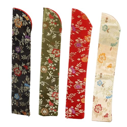 UTHCLO 4 Stück Japanische Stil Handfächer Hülle Teilig Faltbarer Fächer Beutel aus Langlebigem Material Leichte Handheld Fan Pouch mit Eleganten Mustern als Geschenkverpackung und UTHCLO 4 Stück Japanische Stil Handfächer Hülle Teilig Faltbarer Fächer Beutel aus Langlebigem Material Leichte Handheld Fan Pouch mit Eleganten Mustern als Geschenkverpackung und von UTHCLO