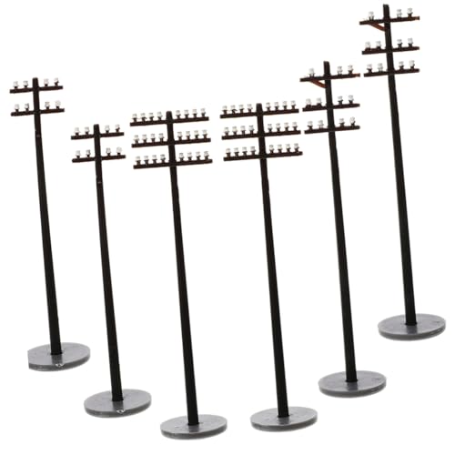 UTHCLO 6 Stück Maßstab Kunststoffmodell Mikro Landschaft Zubehör für Eisenbahn Sandtisch Szenenbau DIY Dekoration UTHCLO 6 Stück Maßstab Kunststoffmodell Mikro Landschaft Zubehör für Eisenbahn Sandtisch Szenenbau DIY Dekoration von UTHCLO