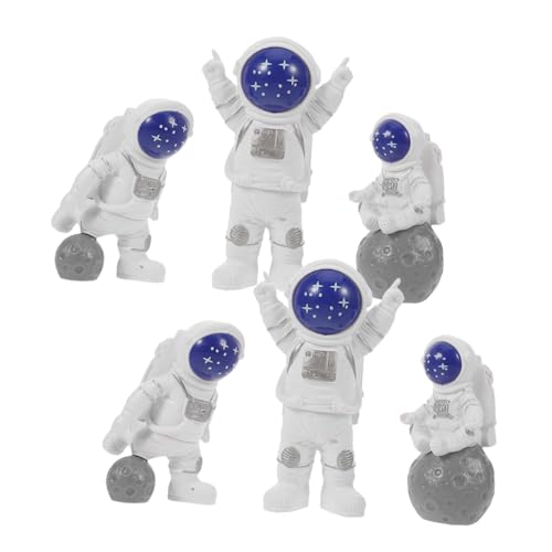 UTHCLO 6 Stück Mini Astronaut Kuchenfiguren aus Resin Weltraum-thema Geburtstagstorte Dekoration Detailreiche Raumfahrer Figuren Wiederverwendbar Vielseitig als Tisch Kuchendeko UTHCLO 6 Stück Mini Astronaut Kuchenfiguren aus Resin Weltraum-thema Geburtstagstorte Dekoration Detailreiche Raumfahrer Figuren Wiederverwendbar Vielseitig als Tisch Kuchendeko von UTHCLO