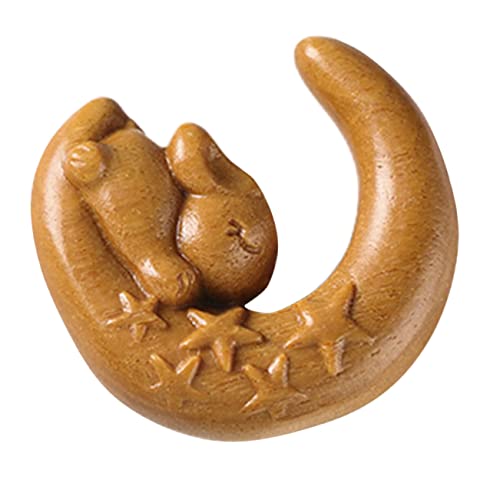 UTHCLO Hölzerner Mondanhänger mit Kleinem Hasenmotiv Kreativer DIY Schmuckanhänger für Schlüsselanhänger und Halskette Langlebiges Holzmaterial Einzigartiges für Bastelfans UTHCLO Hölzerner Mondanhänger mit Kleinem Hasenmotiv Kreativer DIY Schmuckanhänger für Schlüsselanhänger und Halskette Langlebiges Holzmaterial Einzigartiges für Bastelfans von UTHCLO