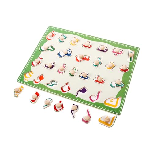 UTHCLO Holz Alphabet Lernpuzzle Kognitive Hölzerne Steckspiele Robust Sicher für Vorschule Montessori Sensorisches Spiel für Mädchen Jungen Gedächtnis und Denken UTHCLO Holz Alphabet Lernpuzzle Kognitive Hölzerne Steckspiele Robust Sicher für Vorschule Montessori Sensorisches Spiel für Mädchen Jungen Gedächtnis und Denken von UTHCLO