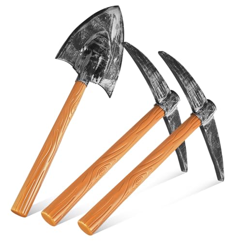 UTHCLO Realistische Zwerg Spitzhacke und Schaufel Halloween Requisite für Karneval Kostüm Bühne Performance Party Zubehör Teilig Leicht Tragbar Vielseitig Einsetzbar für Cosplay und Shows UTHCLO Realistische Zwerg Spitzhacke und Schaufel Halloween Requisite für Karneval Kostüm Bühne Performance Party Zubehör Teilig Leicht Tragbar Vielseitig Einsetzbar für Cosplay und Shows von UTHCLO