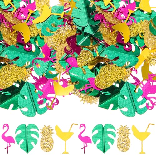 UTHCLO Sommer Party Tischkonfetti Tropisches Hawaiianisches Konfetti mit Flamingo Ananas Palmblatt Motiv für Geburtstag Hochzeit Shower Beach Party Dekoration UTHCLO Sommer Party Tischkonfetti Tropisches Hawaiianisches Konfetti mit Flamingo Ananas Palmblatt Motiv für Geburtstag Hochzeit Shower Beach Party Dekoration von UTHCLO