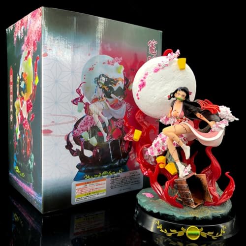 UUIVIRS Anime Figuren Statue, Kamado Nezuko Figur Spielzeug, Modellsammlung, Anime-Mädchen-Serie, Zeichentrickserie/Kamado Nezuko Model Ornaments (15cm) von UUIVIRS