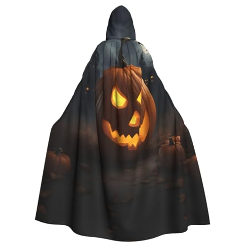 UVBDF Halloween Kürbis Halloween Umhang Kapuzenumhang Cosplay Kostüm Erwachsene Robe Umhang für Damen und Herren von UVBDF