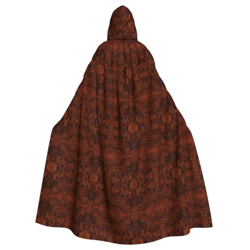 UVBDF Rotes Holz Halloween Umhang Kapuzenumhang Cosplay Kostüm Erwachsene Robe Umhang für Damen und Herren von UVBDF