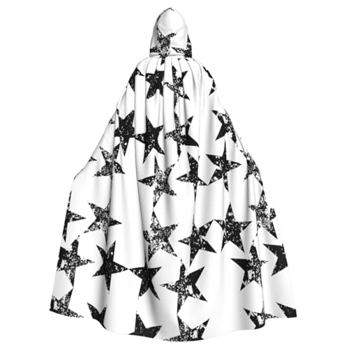 UVBDF Star Halloween Umhang Kapuzenumhang Cosplay Kostüm Erwachsene Robe Umhang für Damen und Herren von UVBDF