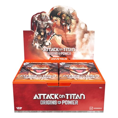 UVS Gamse UniVersus: Attack on Titan: Origins of Power - Booster Display - Enthält 24 Booster Packs (11 Karten Ea), Kartenspiel Deckbau, zufällig Sortiert von UVS Gamse