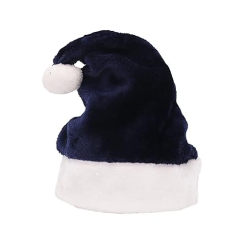 UYFRD Winter-Weihnachtsmütze für Herren und Damen, Karneval, Weihnachtsmann, dicke Mütze mit Pompon, mehrfarbig, für Erwachsene und Kinder, warmer Samt, Cosplay, Blau 2 von UYFRD