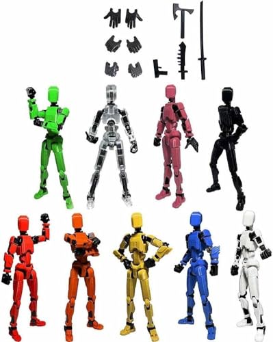 Titan 13 Action Figure, 3D Printed Multi-Jointed Movable,Full Articulation for Stop Motion Animation,Lucky T13 Action Figure Articulated Robot Dummy Action Figures (9PCS) von UYOE