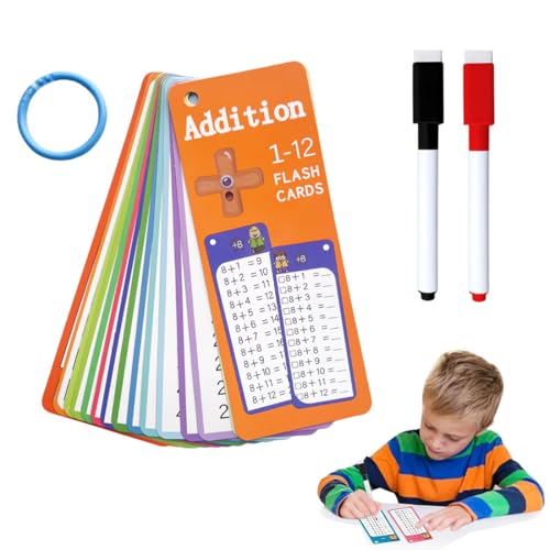 UYVPAER 1+1 Lernkarten, Einmaleins Lernspiel, 1+1 Rechnen Lernen Mit 15Übungsblättern, Addition Zum Üben Für Kinder, Geschenk Für Schulanfänger, Lernhilfe Für Die 1. Klasse UYVPAER 1+1 Lernkarten, Einmaleins Lernspiel, 1+1 Rechnen Lernen Mit 15Übungsblättern, Addition Zum Üben Für Kinder, Geschenk Für Schulanfänger, Lernhilfe Für Die 1. Klasse von UYVPAER