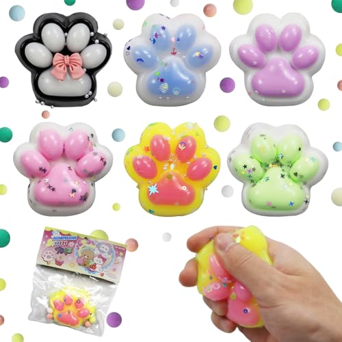 UZSUZZ 6 Stück Squishy Katzenpfoten, Taba Squishy Cat Paw, Stressabbau Spielzeug, Süße Fufu Squishy Katzenpfoten Squeeze Toy für Kinder und Erwachsene, Weiche Squishy Toy Pfoten UZSUZZ 6 Stück Squishy Katzenpfoten, Taba Squishy Cat Paw, Stressabbau Spielzeug, Süße Fufu Squishy Katzenpfoten Squeeze Toy für Kinder und Erwachsene, Weiche Squishy Toy Pfoten von UZSUZZ