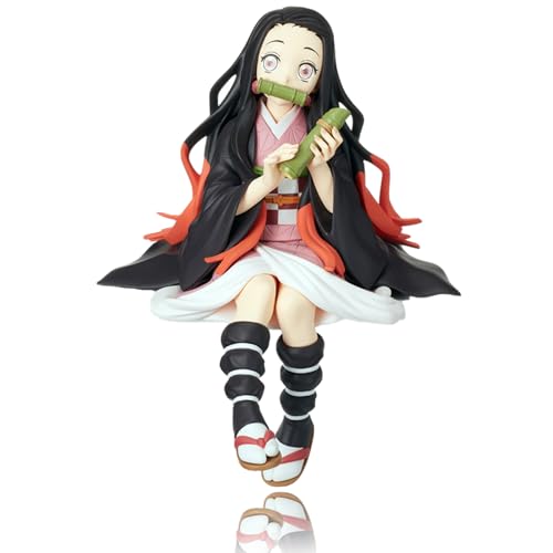 Ubephant Demon Slayer Ornaments, Demon Slayer Nezuko Kamado Ornaments, Demon Slayer Nezuko Figure, Slayer Figures 9cm Anime Figuren Modell, für Geburtstagsgeschenk Wohnkultur Auto Dekor von Ubephant