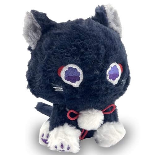 Ubephant Genshin Impact Katze Plüsch, Wanderer Genshin Impact Plüsch, Scaramouche Plush Genshin Impact, Genshin Impact Katze Plüschtier Stuffed Animal Geburtstagsgeschenk für Jungen Mädchen von Ubephant