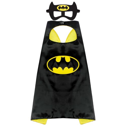 Ubephant Superhelden Umhang Masken, Kostüm Maske Cape Cosplay Kostüme Einstellbar Kinderkostüm Geburtstag Halloween Christmas Party Favors Kostüme Kinder ab 3-8 Jahren von Ubephant