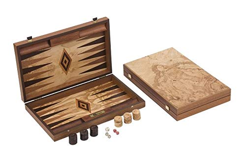 UBER Backgammon Set AUS ROBUSTEM OLIVENBAUMHOLZ, Exclusive von Uber Games