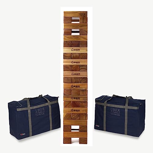 60 kgs. Riesen Wackelturm XXXL Spiel Aus Hartholz - Top Qualität Stapelturm - bis 250 cm Groß - Ultra Luxus Tragetasche 30kg. jeder - Yenga Topspiel - Outdoorspiel 60 kgs. Riesen Wackelturm XXXL Spiel Aus Hartholz - Top Qualität Stapelturm - bis 250 cm Groß - Ultra Luxus Tragetasche 30kg. jeder - Yenga Topspiel - Outdoorspiel von Ubergames