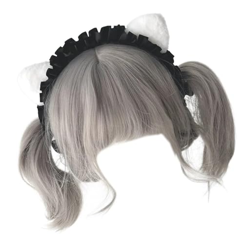 Ubxvamm Anime-Ohr-Stirnband, Halloween, Dienstmädchen, Rollenspiel, Requisiten, Haarband, Kostümzubehör, Cosplay-Kopfschmuck von Ubxvamm