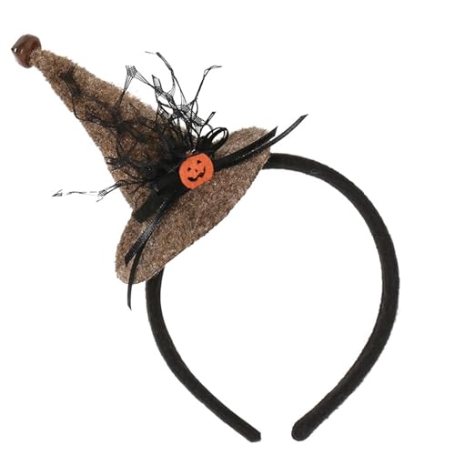 Ubxvamm Hexenhut, Stirnbänder, Halloween-Haarschmuck, Cosplay, Haarteile, Totenkopf-Kostüm, Ornamente, Kinder, Damen, Party-Kopfbedeckung von Ubxvamm