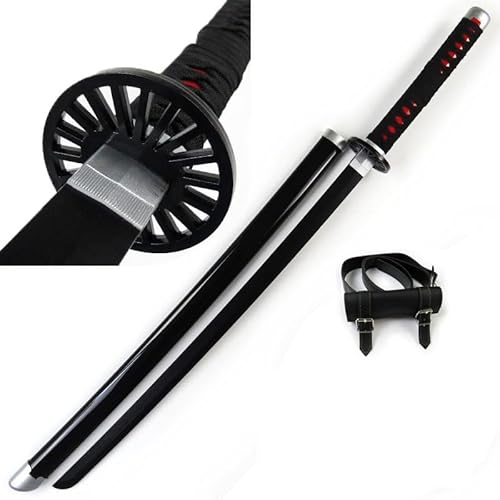 Udekit Anime Ninja Bambus Schwert Katana Krieger Waffen–40Zoll(104cm),mit Gürtel und Halter,für Halloween Motto Party Karneval Dress Up Party Cosplay von Udekit