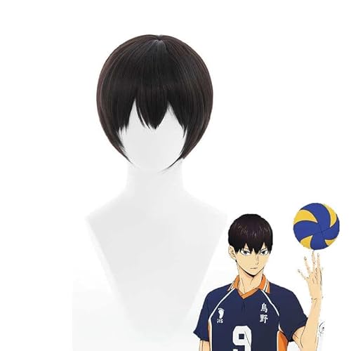 2025 Wig Anime Cosplay Cosplay !!Kageyama tobio Cosplay Perücke Cosplay: Perücken for Erwachsene for Männer und Frauen von Uearlid