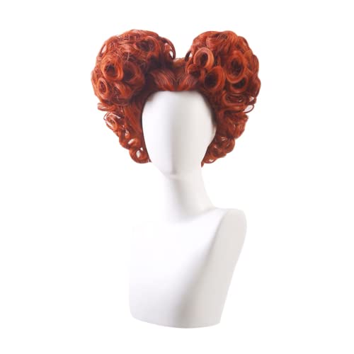 2025 Wig Anime Cosplay Winifred Sanderson Perücke Damen Mädchen Winifred Kostüm Perücke Sanderson Sisters Perücken mit gratis Perückenkappe, for Halloween-Kostümparty, Anime-Show, Cosplay-Event von Uearlid