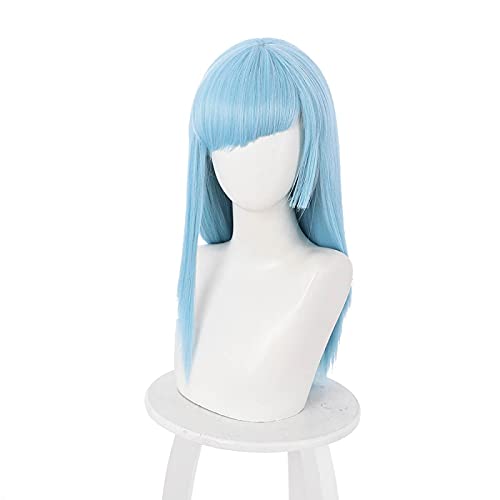 Uearlid Wig Anime Cosplay Anime Miwa Kasumi Cosplay Blue Perücke Synthetische Haar Männer Cosplay Perücke + Perücke Kappe Synthetische Partei Requisiten von Uearlid