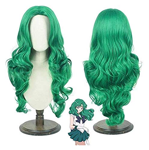 Wig Anime Cosplay Sailor Moon Mercury Mars Jupiter Venus Uranus Neptun Pluto Saturn Chibi USA Cosplay Perücken for Halloween Party Sailor Jupiter Perücke Flüge von Uearlid