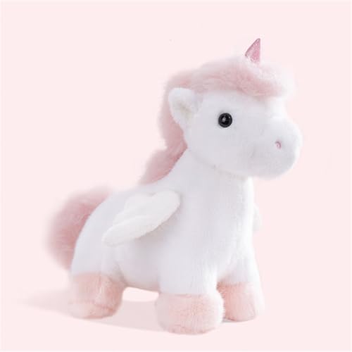 Ueiwffzo Einhorn Kuscheltier 28cm Plüsch Spielzeug Weiches Einhorn Plüschtier, Kuscheltiere Weiche Plüsch Puppe Stofftier Plüschtiere Geschenk für Kinder (Weiß) von Ueiwffzo