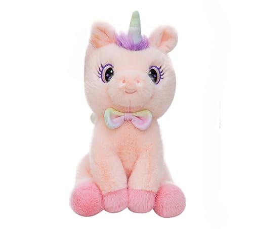 Ueiwffzo Einhorn Plüschtier, Süßes Einhorn Kuscheltier Stofftier Weiches Plüsch Spielzeug Baby Kuscheltier Plüschkissen Einhorn Puppe Geschenk für Mädchen und Jungen (40cm) von Ueiwffzo