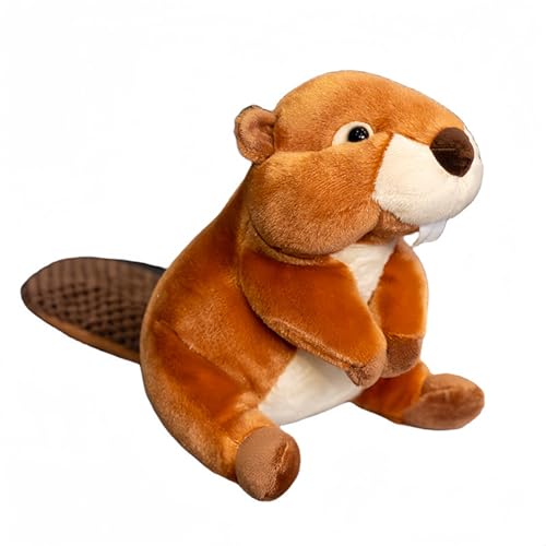 Ueiwffzo Hamster Kuscheltier Kinder Stofftiere, Simuliertes Murmeltier Plüsch Hamster Spielzeug,Geeignet für Babys und Kinder Kindergeburtstag Geschenk von Ueiwffzo