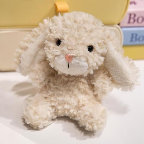 Ueiwffzo Hase Kuscheltier, 15cm Kuschelhase Plüschtier Hase Kinder Kuscheltier Weiches Stofftier Für Kinder Und Babys (Beige) von Ueiwffzo