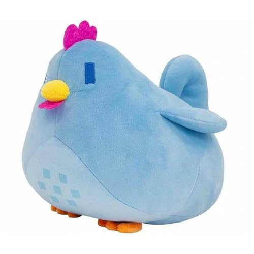 Ueiwffzo Huhn Plüschtier, Huhn Kuscheltier Flauschiges Stofftier,Niedliche Cartoon Huhn Kissen Umarmungskissen Plüschkissen Spielzeug Geschenk (Blau) von Ueiwffzo