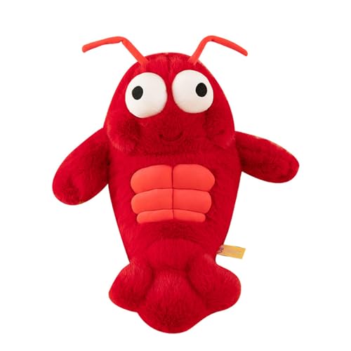 Ueiwffzo Hummer Plüschtier, Kuscheltier Baby, Weiche Flauschige Hummer Plüschtiere, Lobster Stofftiere für Kinder Baby Jungen (35 cm) von Ueiwffzo