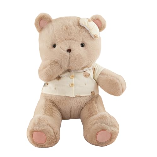 Ueiwffzo Kuscheltier Baby, Stofftier, Bezauberndes Bär Fuchs Elefant Baby Kuscheltier, Weiches Plüschtier Kawaii Kuscheltier für Spielspaß und Kinderzimmer Deko (Bär,43 cm) von Ueiwffzo