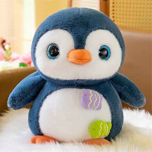 Ueiwffzo Kuscheltier Pinguin, Pinguin Plüschtier mit Fisch Weiches Plüschkissen Baby Spielzeug Süße Kuscheltiere Kinder Jungen Mädchen Geschenke (A,23cm) von Ueiwffzo