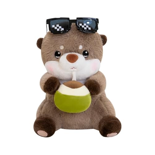 Ueiwffzo Otter Kuscheltier 30cm, Plüsch Spielzeug Kawaii Deko niedlich Otter Kuscheltier, Kuscheltiere Weiche Plüsch Puppe Geschenk für Jungen Mädchen Babys von Ueiwffzo