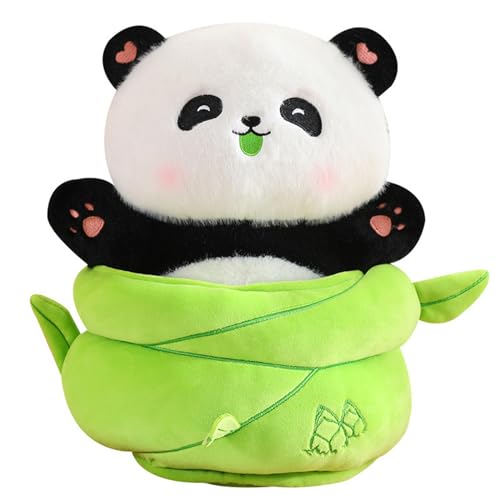 Ueiwffzo Panda Kuscheltier Baby Plüschtier Weiches Bambussprossen Panda Plüschtier, Kinder Plüschtiere Panda Geschenk für Mädchen Jungen Baby (30cm) von Ueiwffzo