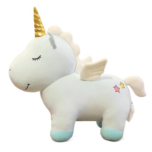 Ueiwffzo Plüsch Einhorn Kissen Einhorn Plüschtier Einhorn Kuscheltier Groß für Baby Mädchen Einhorn Geschenk zum Geburtstag und Jubiläum (Blau,52cm) von Ueiwffzo