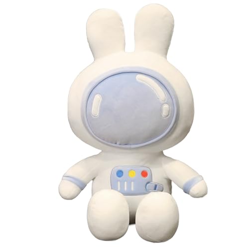 Ueiwffzo Plüschtier Astronaut Hase Kuscheltier, Weiches Flauschiges Astronaut Kawaii Kuscheltier, Niedliches Hase Stofftier Geschenk für Jungen Mädchen Kinder (Blau,100cm) von Ueiwffzo