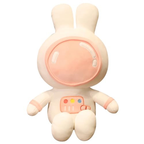 Ueiwffzo Plüschtier Astronaut Hase Kuscheltier, Weiches Flauschiges Astronaut Kawaii Kuscheltier, Niedliches Hase Stofftier Geschenk für Jungen Mädchen Kinder (Rosa,100cm) von Ueiwffzo