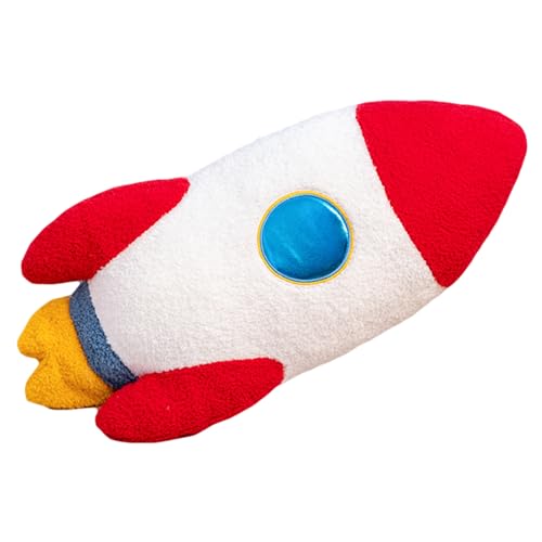 Ueiwffzo Plüschtier Astronaut Kawaii Kuscheltier Rakete Flugzeug Plüschtier für Kinder, Weltraum Plüschtiere für Kinderzimmer Jungen (Rakete) von Ueiwffzo