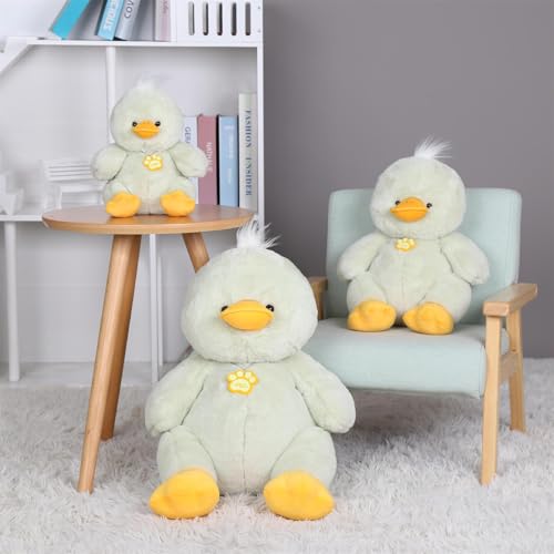 Ueiwffzo Plüschtier Baby Kuscheltier, Weiches Kawaii Stofftier Spielzeug, Niedliche Kuscheltiere für Wohnzimmer Kinderzimmer Dekoration (25 cm,Ente) von Ueiwffzo