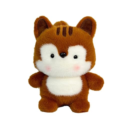 Ueiwffzo Plüschtier Eichhörnchen, Kuscheltier Eichhörnchen Stofftier, Kuscheltier Plüschpuppen 22cm Plüsch Kissen Spielzeug Schmusetier Geschenk für Kinder von Ueiwffzo