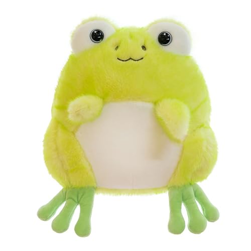 Ueiwffzo Plüschtier Frosch, Kawaii Kuscheltier Gefüllter Frosch Plüschtier, Süß Frog Plush Superweich Stofftier Plüsch Kissen Kinder Mädchen Spielzeug Deko für Kinderzimmer (22cm) von Ueiwffzo