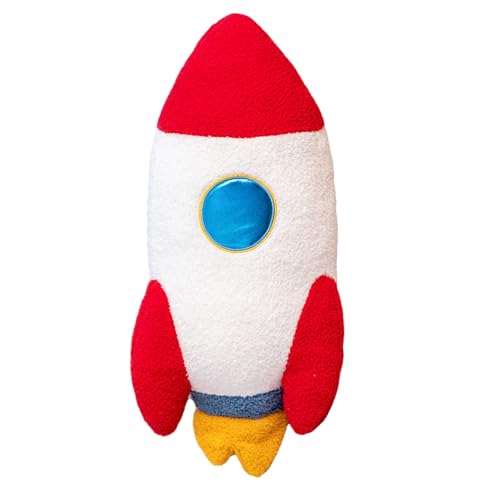 Ueiwffzo Rakete Plüschtiere Gefüllte Weiche Spielzeug Astronaut Plüsch Weicher Plüsch Wurfkissen Für Kinder Geburtstagsgeschenk Für Jungen Mädchen Kleinkinder (Rakete 58cm) von Ueiwffzo