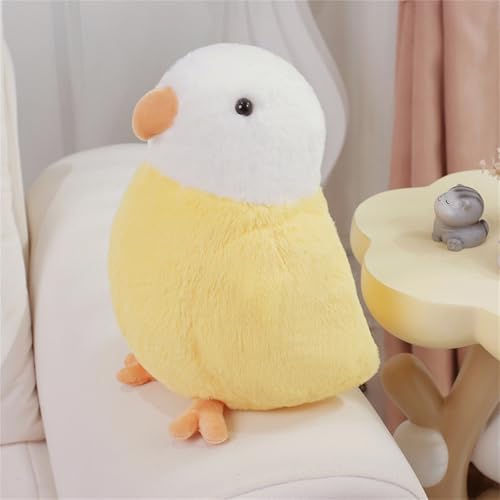 Ueiwffzo Vogel Papagei Plüschtier, 30cm Niedliche Plüsch Papagei Stofftier Kuscheltier Plüschtier Plüsch Kissen Spielzeug Geburtstagsgeschenk für Kinder Erwachsene (Gelb) von Ueiwffzo