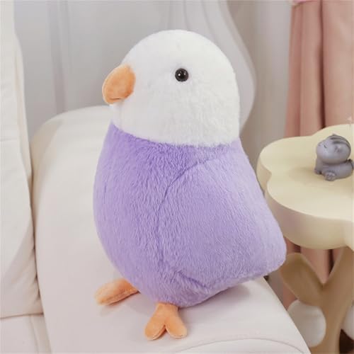 Ueiwffzo Vogel Papagei Plüschtier, 30cm Niedliche Plüsch Papagei Stofftier Kuscheltier Plüschtier Plüsch Kissen Spielzeug Geburtstagsgeschenk für Kinder Erwachsene (Violett) von Ueiwffzo